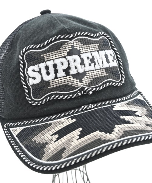 Supreme（シュプリーム）キャップ 黒 サイズ:- メンズ/2200733439148