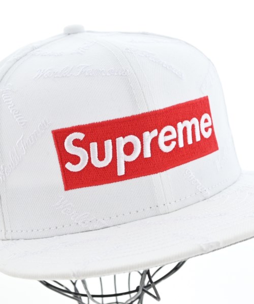 Supreme（シュプリーム）キャップ 白 サイズ:58.7cm メンズ/2200734103017