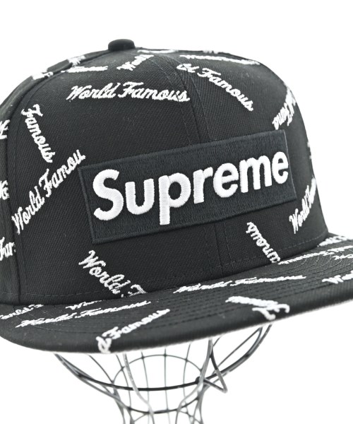 Supreme（シュプリーム）キャップ 黒 サイズ:58.7 メンズ/2200734103024