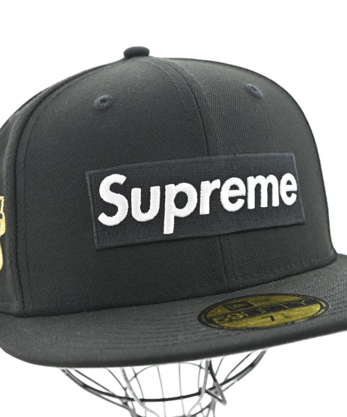 Supreme（シュプリーム）キャップ 黒 サイズ:58.7 メンズ/2200734103048