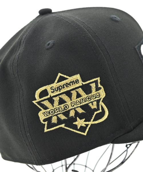 Supreme（シュプリーム）キャップ 黒 サイズ:58.7 メンズ/2200734103048