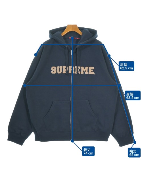 Supreme（シュプリーム）パーカー 紺 サイズ:XL メンズ/2200734671035