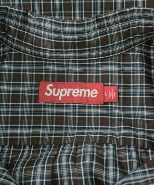 Supreme（シュプリーム）カジュアルシャツ 茶 サイズ:L メンズ/2200736061025