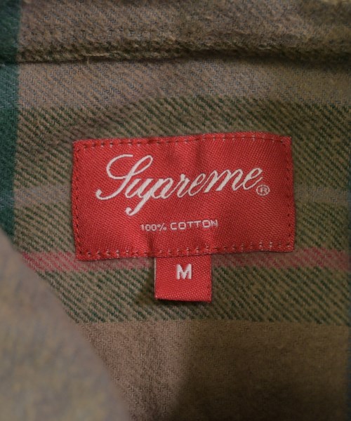 Supreme（シュプリーム）カジュアルシャツ 茶 サイズ:M メンズ/2200736739016