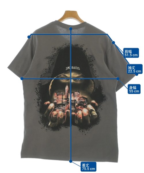 Supreme（シュプリーム）Tシャツ・カットソー グレー サイズ:L メンズ/2200735301115