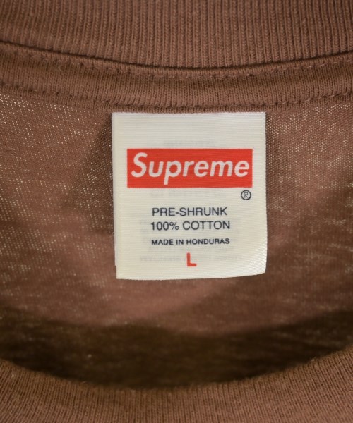 Supreme（シュプリーム）Tシャツ・カットソー 茶 サイズ:L メンズ/2200722516072