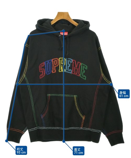 Supreme（シュプリーム）パーカー 黒 サイズ:L メンズ/2200722697016