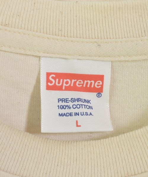 Supreme（シュプリーム）Tシャツ・カットソー ベージュ サイズ:L メンズ/2200681989146