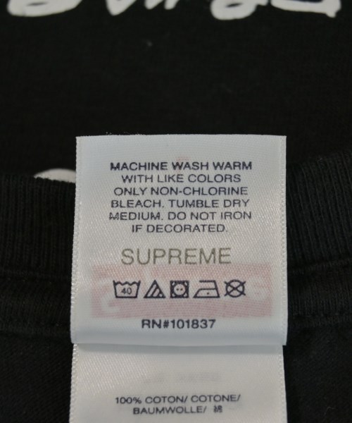 Supreme（シュプリーム）Tシャツ・カットソー 黒 サイズ:L メンズ/2200724786022