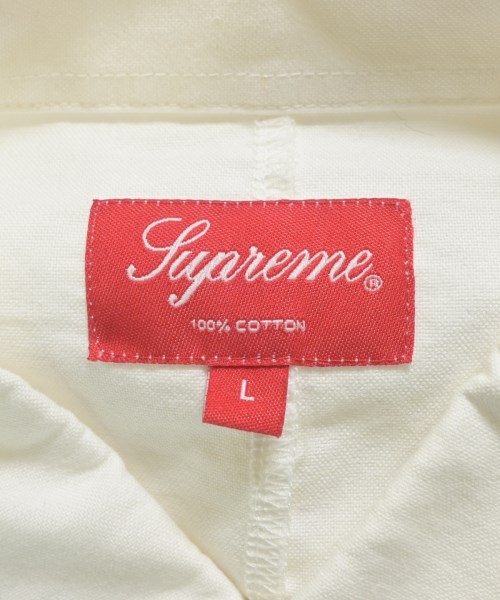 Supreme（シュプリーム）カジュアルシャツ 白 サイズ:L メンズ/2200724818051