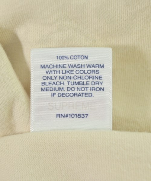 Supreme（シュプリーム）Tシャツ・カットソー ベージュ サイズ:XL メンズ/2200724873098