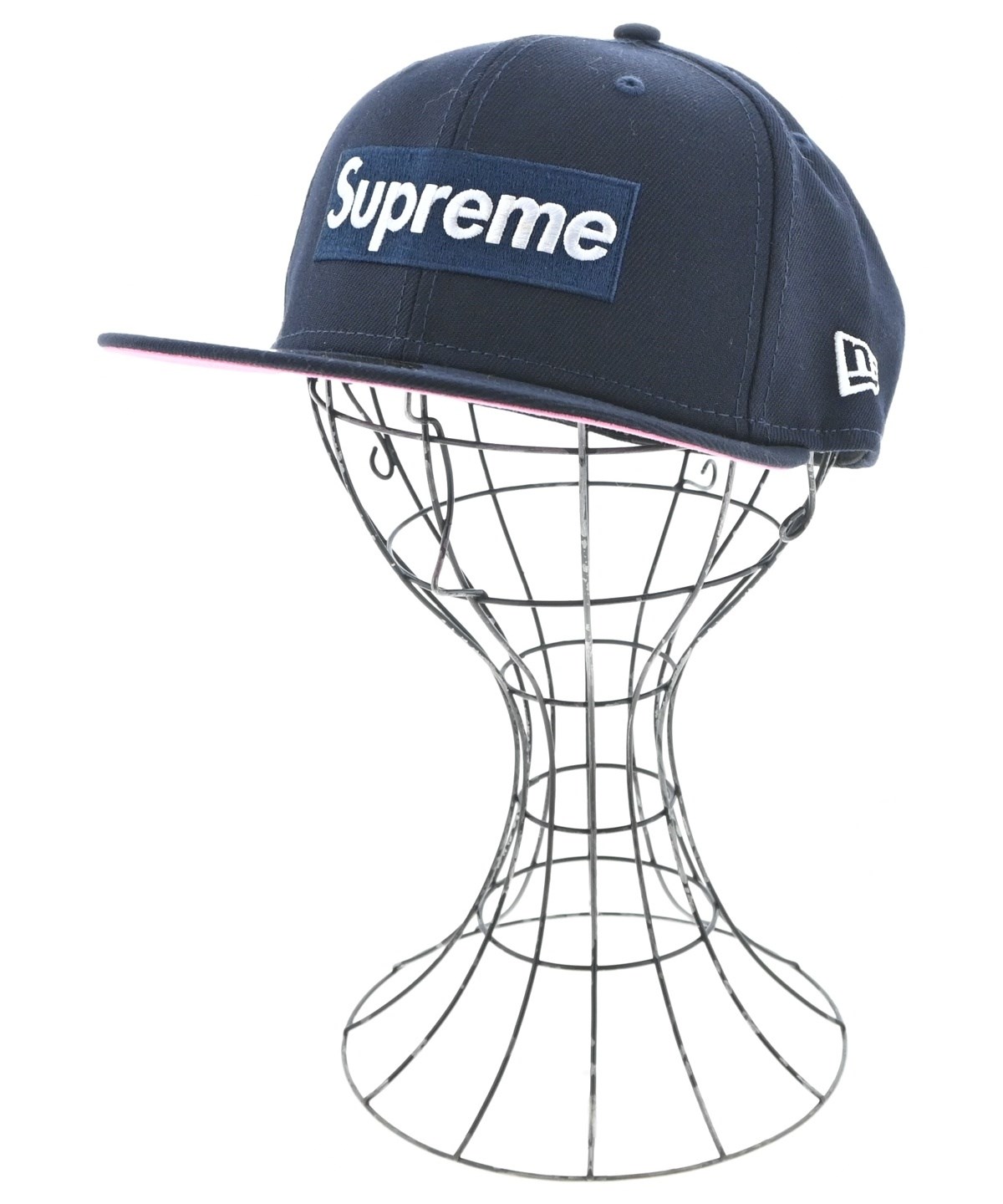 Supreme（シュプリーム）キャップ 紺 サイズ:58.7cm メンズ