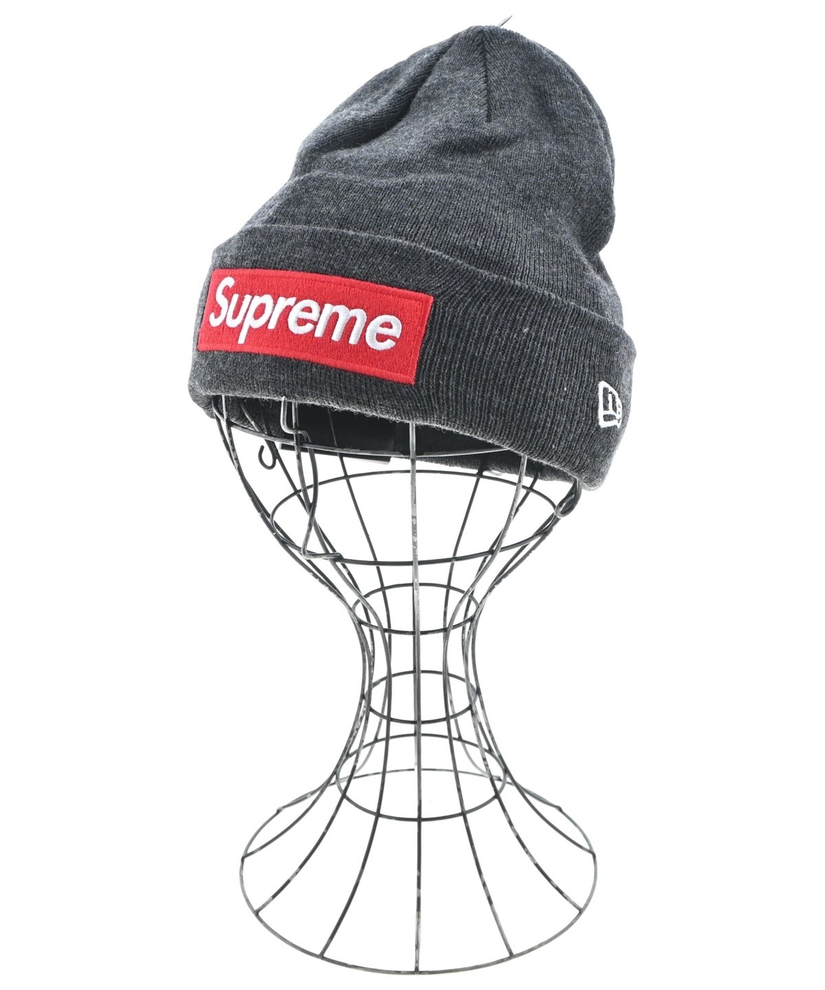 Supreme ニット帽 ビーニー ブラック グレー Supreme（シュプリーム）ニットキャップ・ビーニー グレー サイズ