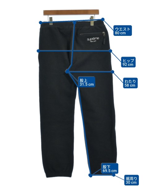 Supreme（シュプリーム）スウェットパンツ 黒 サイズ:S メンズ/2200722766200