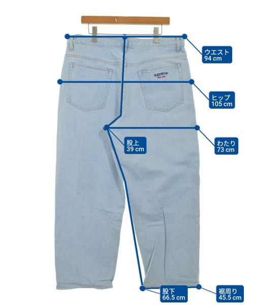 Supreme（シュプリーム）デニムパンツ 青 サイズ:34(XL位) メンズ/2200726939075