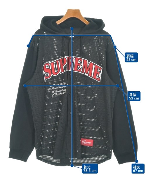 Supreme（シュプリーム）カジュアルシャツ 黒 サイズ:XL メンズ/2200729165013