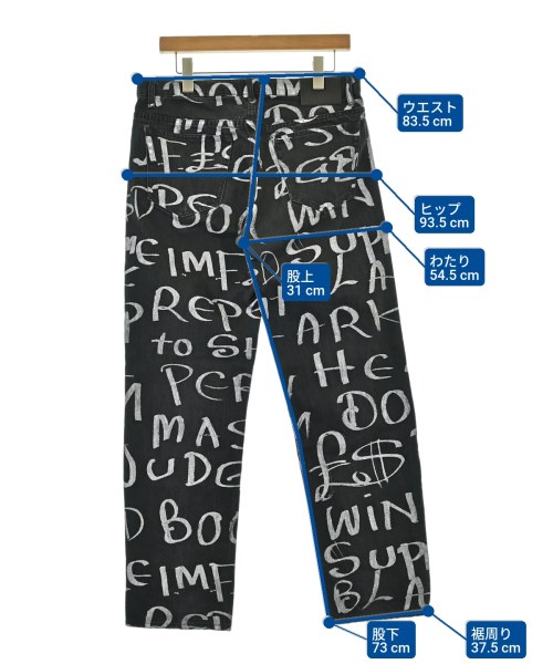 Supreme（シュプリーム）デニムパンツ 黒 サイズ:30(M位) メンズ/2200682570015