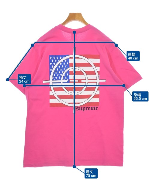 Supreme（シュプリーム）Tシャツ・カットソー ピンク サイズ:L メンズ/2200682570046
