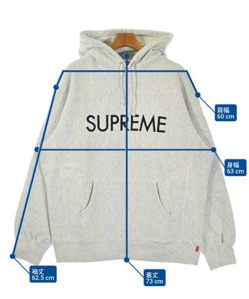 Supreme（シュプリーム）パーカー グレー サイズ:L メンズ/2200682730037