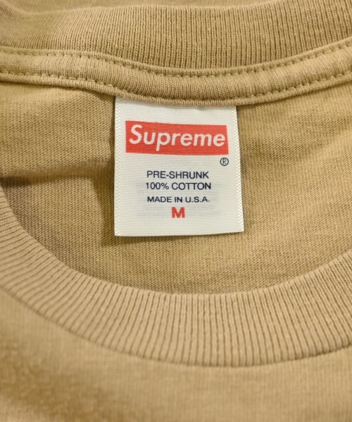 Supreme（シュプリーム）Tシャツ・カットソー ベージュ サイズ:M メンズ/2200678166031