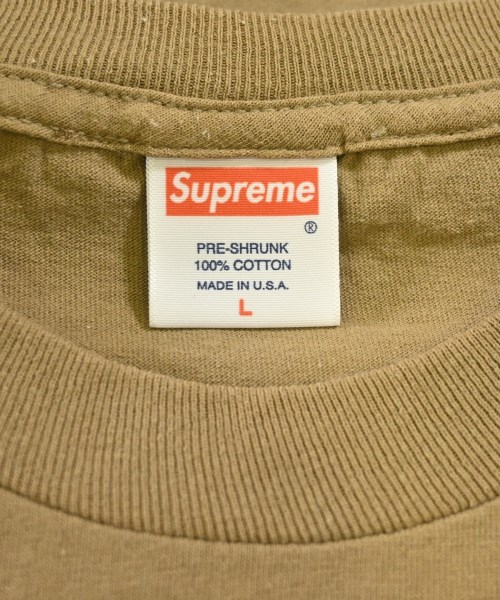 Supreme（シュプリーム）Tシャツ・カットソー ベージュ サイズ:L メンズ/2200682889056