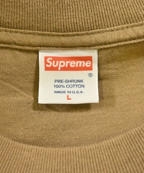 Supreme（シュプリーム）Tシャツ・カットソー ベージュ サイズ:L メンズ/2200682889094