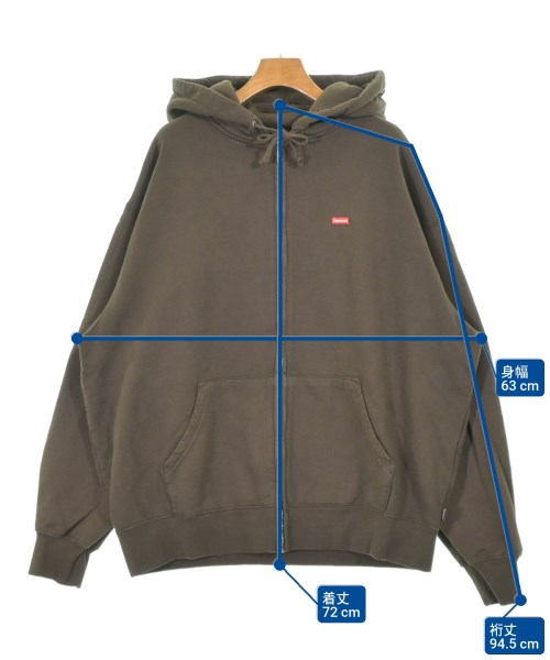 Supreme（シュプリーム）パーカー 茶 サイズ:L メンズ/2200684483061