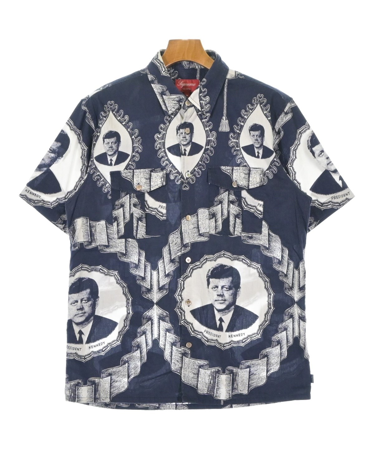 Supreme（シュプリーム）カジュアルシャツ 紺 サイズ:M メンズ