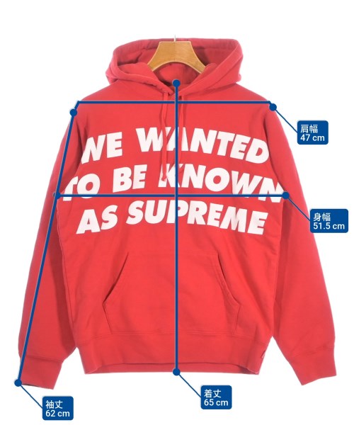 Supreme（シュプリーム）パーカー 赤 サイズ:S メンズ/2200677647050