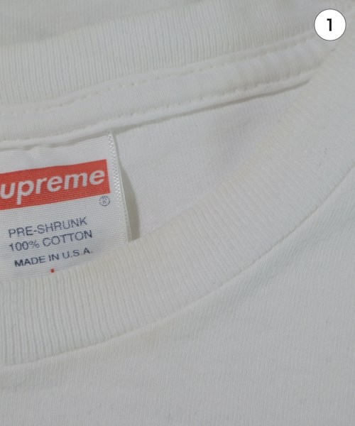 Supreme（シュプリーム）Tシャツ・カットソー 白 サイズ:L メンズ/2200684736037