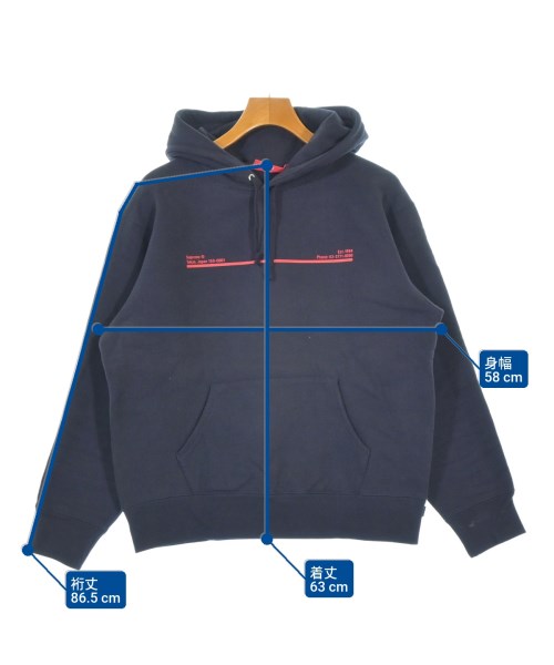 Supreme（シュプリーム）パーカー 紺 サイズ:S メンズ/2200684560038