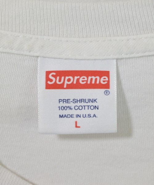 Supreme（シュプリーム）Tシャツ・カットソー 白 サイズ:L メンズ/2200685174029