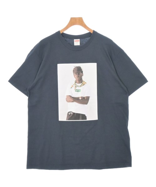 Supreme(シュプリーム)Tシャツ・カットソー 紺 サイズ:L/2200685279014