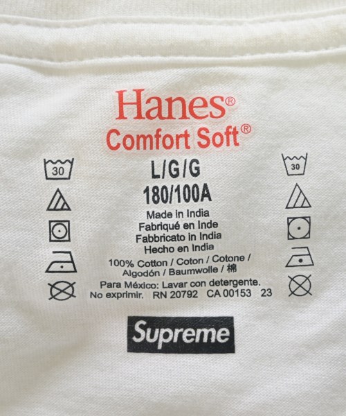 Supreme（シュプリーム）Tシャツ・カットソー 白 サイズ:L メンズ/2200685279038