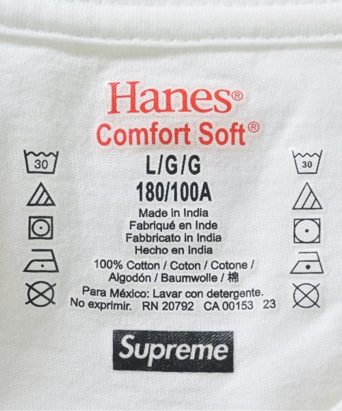 Supreme（シュプリーム）Tシャツ・カットソー 白 サイズ:L メンズ/2200685279052
