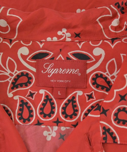 Supreme（シュプリーム）カジュアルシャツ 赤 サイズ:L メンズ/2200685770016