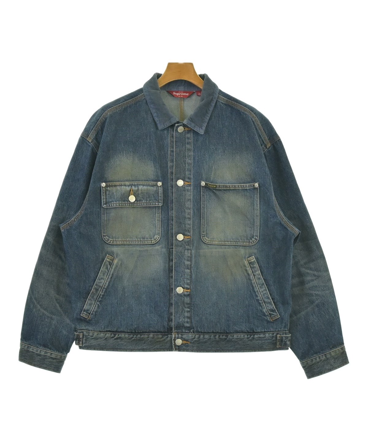 Supreme（シュプリーム）デニムジャケット 青 サイズ:L メンズ
