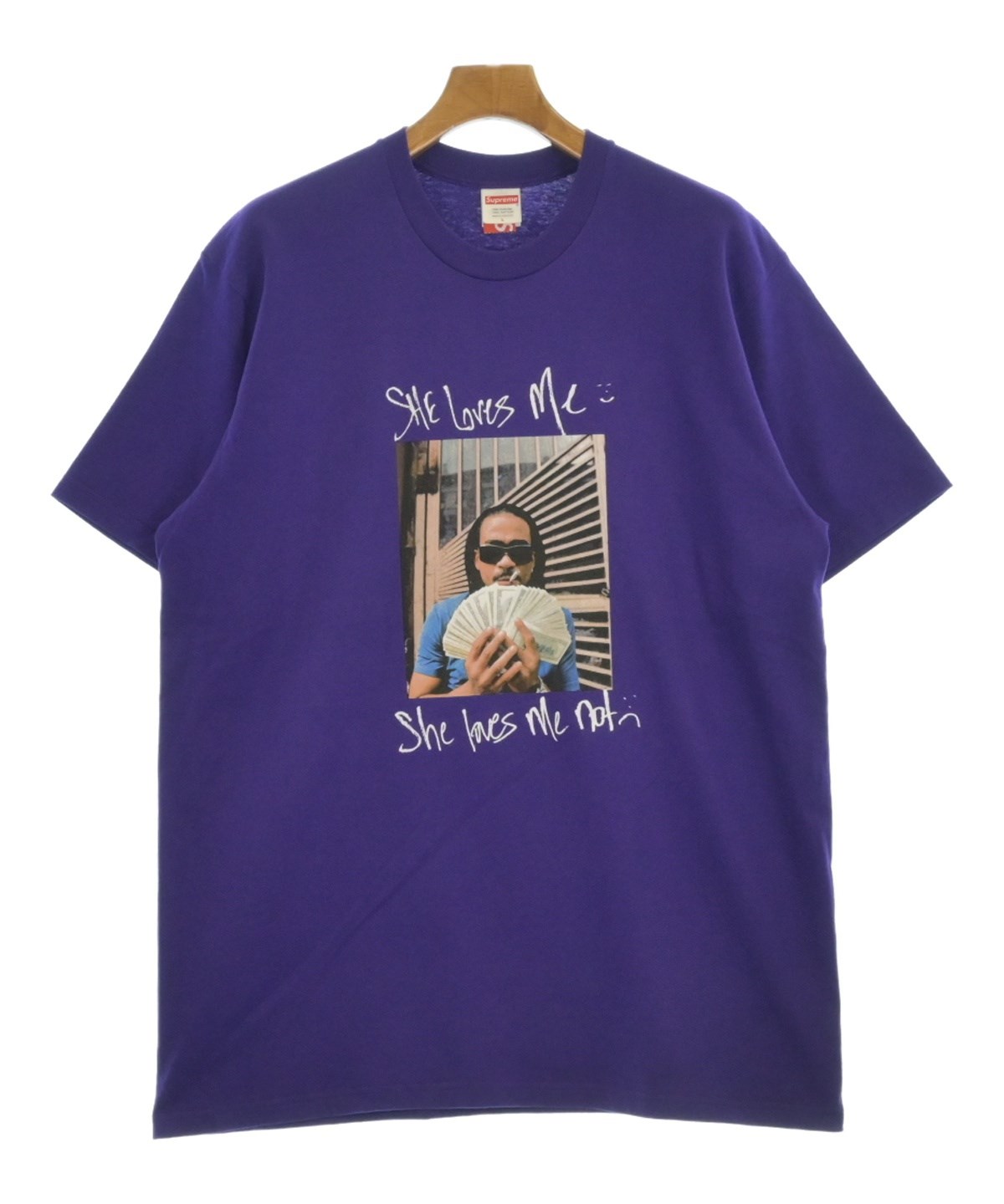 Supreme（シュプリーム）Tシャツ・カットソー 紫 サイズ:L メンズ