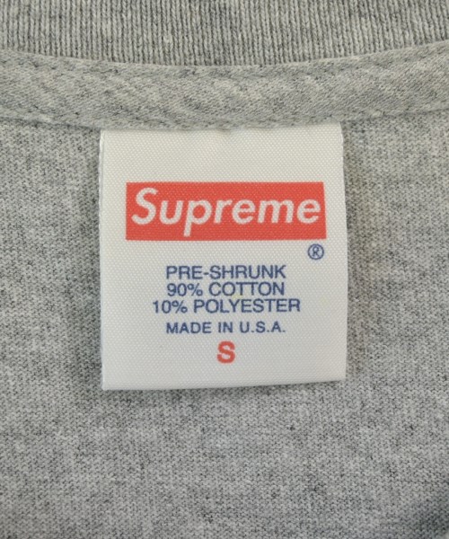 Supreme（シュプリーム）Tシャツ・カットソー グレー サイズ:S メンズ/2200685393031