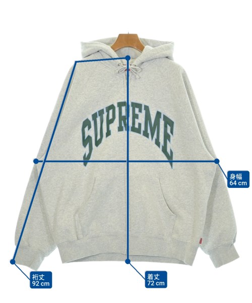 Supreme（シュプリーム）パーカー グレー サイズ:L メンズ/2200686743019