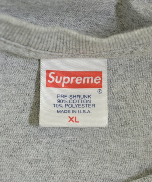 Supreme（シュプリーム）Tシャツ・カットソー グレー サイズ:XL メンズ/2200680802149
