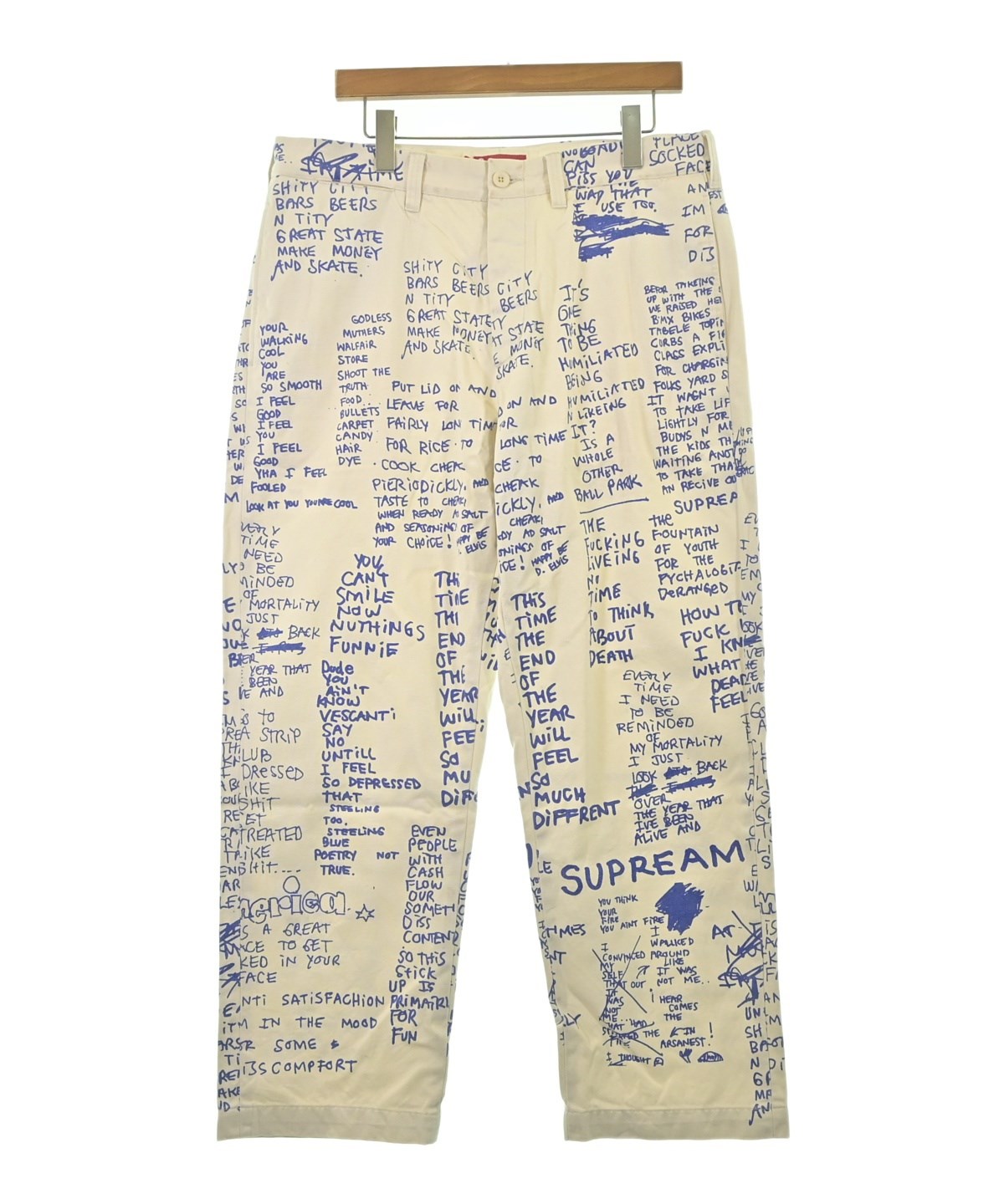 Supreme（シュプリーム）チノパン 白 サイズ:34(XL位) メンズ