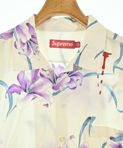 Supreme（シュプリーム）カジュアルシャツ 白 サイズ:L メンズ/2200687989010