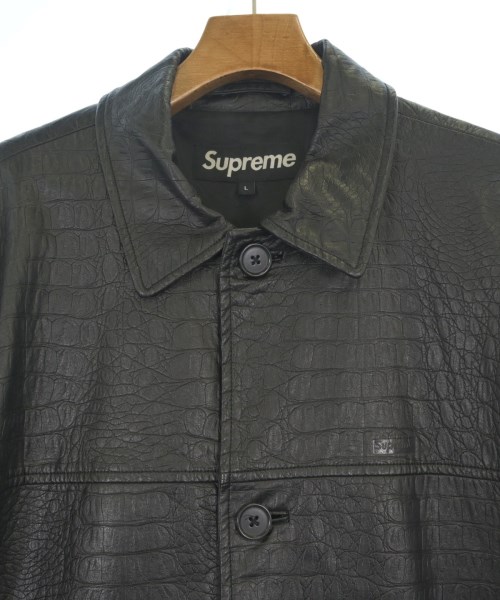 Supreme（シュプリーム）ステンカラーコート 黒 サイズ:L メンズ/2200689521027