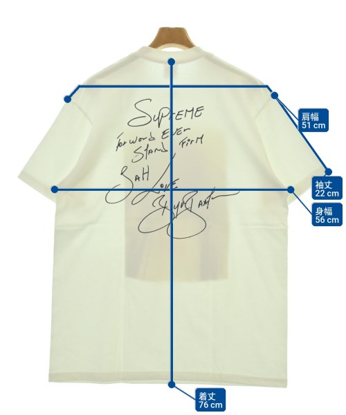 Supreme（シュプリーム）Tシャツ・カットソー 白 サイズ:L メンズ/2200690094046