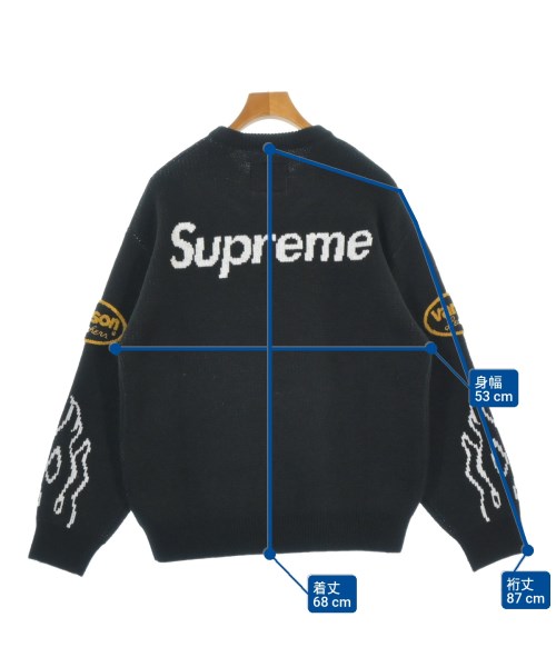 Supreme（シュプリーム）ニット・セーター 黒 サイズ:M メンズ/2200690764024