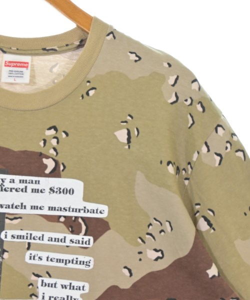 Supreme（シュプリーム）Tシャツ・カットソー カーキ サイズ:L メンズ/2200690859027