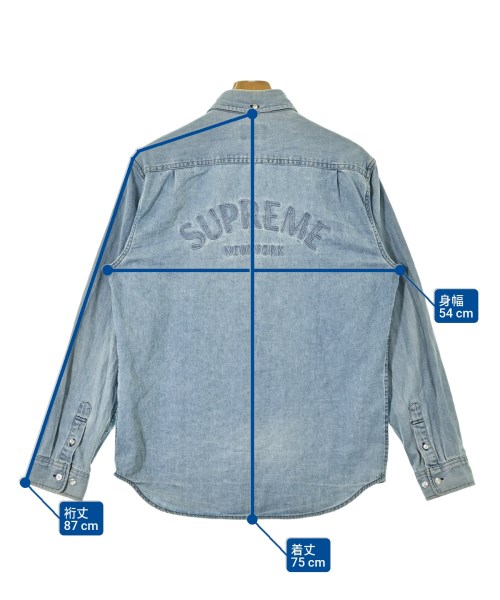 Supreme（シュプリーム）カジュアルシャツ 青 サイズ:M メンズ/2200690958065