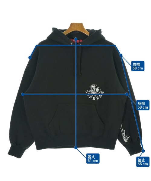 Supreme（シュプリーム）パーカー 黒 サイズ:S メンズ/2200693456025