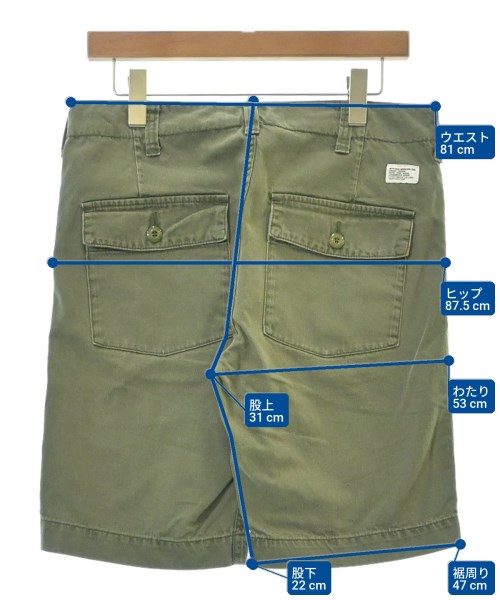 WTAPS（ダブルタップス）ショートパンツ カーキ サイズ:1(S位) メンズ/2200556058274